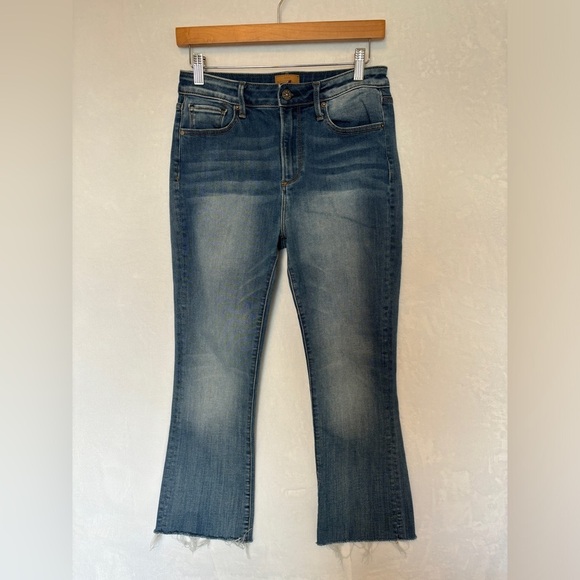 Driftwood womens Roxy Bahama Medium Wash Bootcut Crop Jeans size 27 - Picture 1 of 8